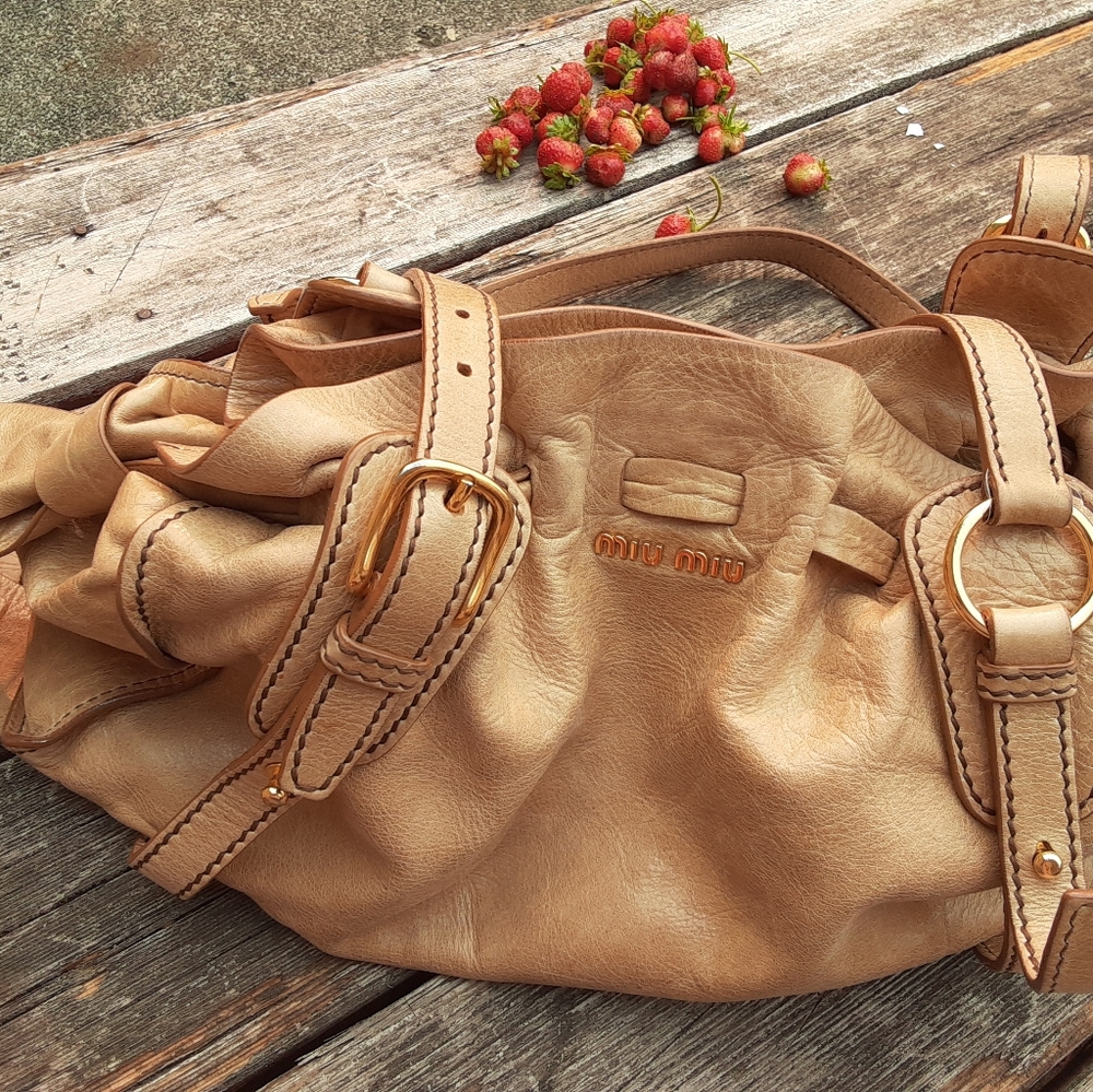 Miumiu leather handbag